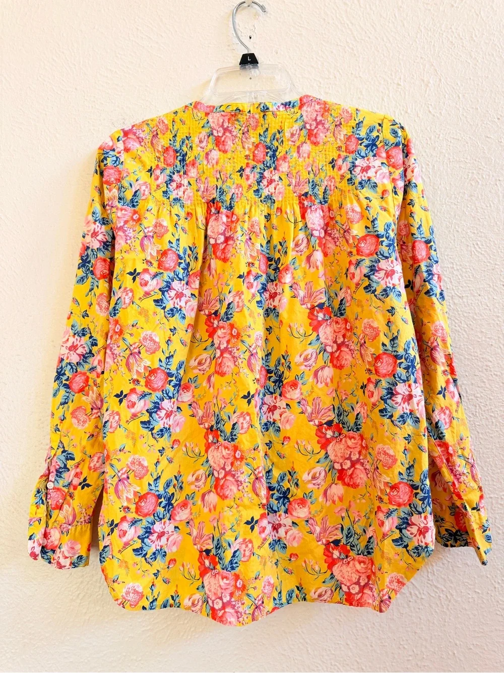 J Crew classic popover cotton blouse Liberty Fabric